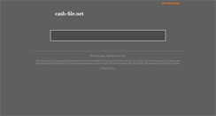 Desktop Screenshot of cash-file.net